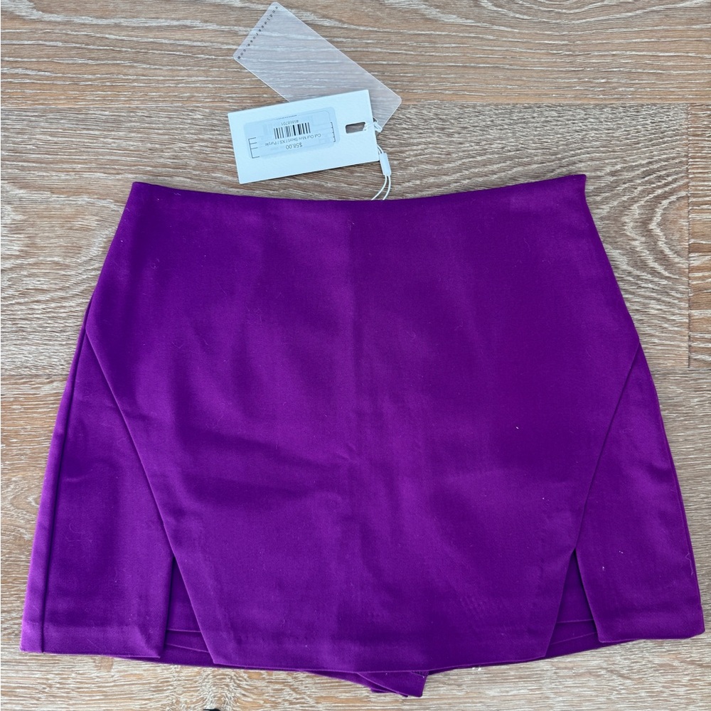 Dark Purple Mini Skort